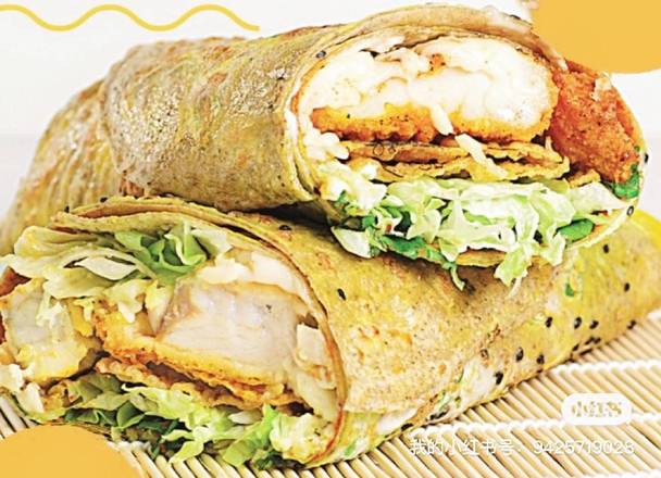 Fried Chicken/Fried Fish Pancakes 炸鸡/炸鱼煎饼